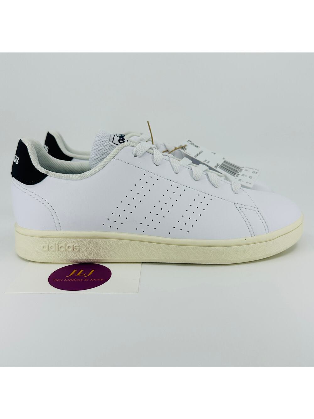 Adidas Kids' Advantage Lifestyle Court Lace Sneakers Cloud White GW6487 Size 4Y